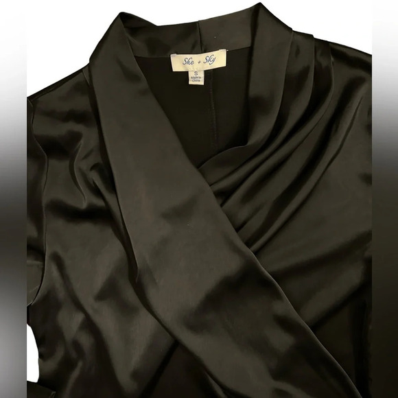 She + Sky Black Blouse Dressy - Picture 4 of 8